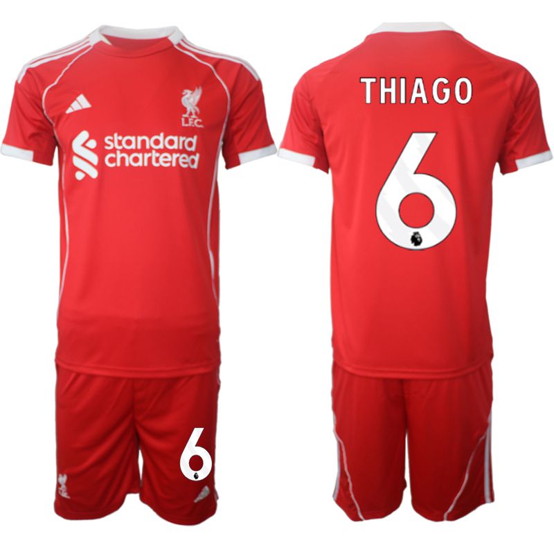 Men 2025-2026 Season Club Liverpool home red 6 Soccer Jersey